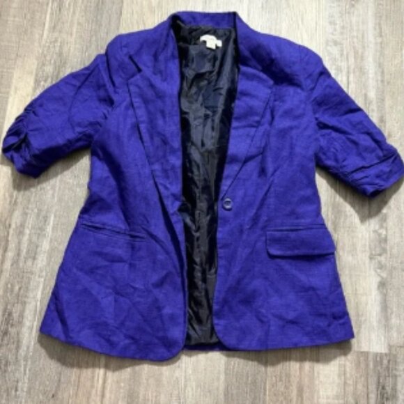 Coldwater Creek your title. Title: Vibrant Purple Blazer Jacket corpcore - Picture 1 of 3